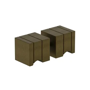 Square Door Knob Antique Brass by Estelle, a Door Hardware for sale on Style Sourcebook