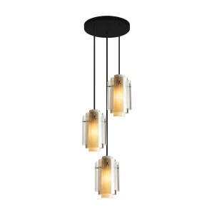 Parlour Triple Layer Glass Multi Light by Fat Shack Vintage, a Pendant Lighting for sale on Style Sourcebook