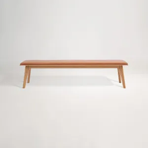 Oskar Bench, Oak Tan, by Lounge Lovers by Lounge Lovers, a Chairs for sale on Style Sourcebook