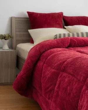 Rhubarb Snuggle Fleece Comforter Set by null, a Quilts & Bedspreads for sale on Style Sourcebook