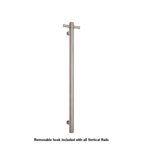 Vertical Single Non-Heated Towel Rail Brushed Stainless Steel 90cm x 14cm by Luxe Mirrors, a Towel Rails for sale on Style Sourcebook