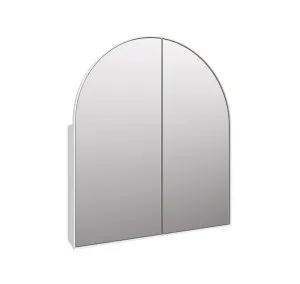 Amir Arch Mirror Cabinet White 86cm x 76cm by Luxe Mirrors, a Vanity Mirrors for sale on Style Sourcebook