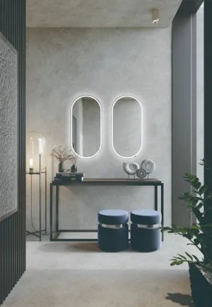 90cm x 45cm, Manhattan Black by Luxe Mirrors, a Vanity Mirrors for sale on Style Sourcebook