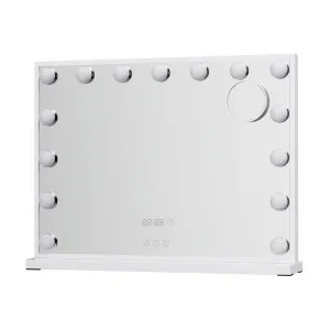 White Tabletop Vanity Mirror with LED Light 58cm x 45cm by Luxe Mirrors, a Illuminated Mirrors for sale on Style Sourcebook