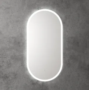 Touchless LED Pill Frameless Mirror 90cm x 45cm by Luxe Mirrors, a Vanity Mirrors for sale on Style Sourcebook
