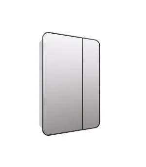 Curved Edge Rectangle Mirror Cabinet Black 90cm x 60cm by Luxe Mirrors, a Vanity Mirrors for sale on Style Sourcebook