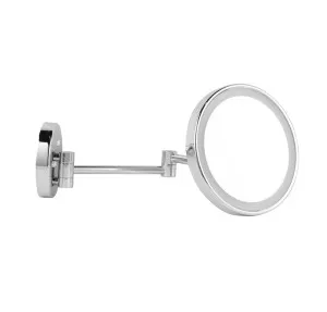 Illusion LED Mirror 5x Magnifier in Chrome Frame - 203mm Dia by Luxe Mirrors, a Vanity Mirrors for sale on Style Sourcebook