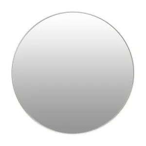 Luxe Barcelona White Round Bathroom Mirror - 800mm by Luxe Mirrors, a Vanity Mirrors for sale on Style Sourcebook