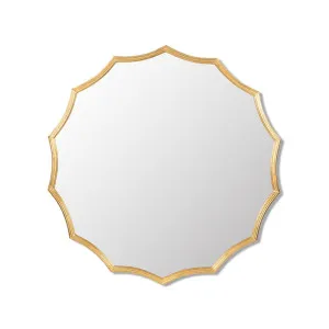 Minyama Scalloped Wall Mirror 101.6cm x 101.6cm by Luxe Mirrors, a Vanity Mirrors for sale on Style Sourcebook