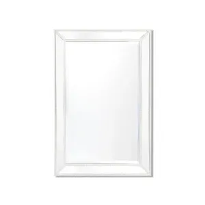 Zanthia Medium Wall Mirror White 61cm x 92cm by Luxe Mirrors, a Mirrors for sale on Style Sourcebook