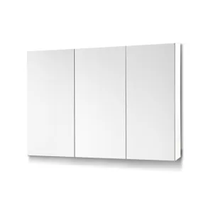 3 Door Mirrored Cabinet - White 90cm x 72cm by Luxe Mirrors, a Vanity Mirrors for sale on Style Sourcebook