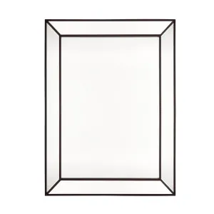 Zanthia Black Beaded Wall Mirror 90cm x 120cm by Luxe Mirrors, a Vanity Mirrors for sale on Style Sourcebook