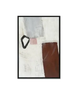 Hand-Painted Shades of Silence Wall Art Canvas 125cm x 95cm by Luxe Mirrors, a Prints for sale on Style Sourcebook
