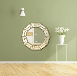 Luxury Gold Decorative Frame Wall Mirror 80cm by Luxe Mirrors, a Mirrors for sale on Style Sourcebook