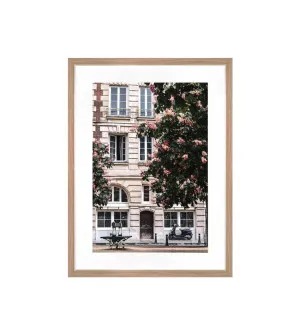 Facade and Flowers Framed Wall Art 80cm x 60cm by Luxe Mirrors, a Prints for sale on Style Sourcebook