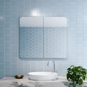 Ezra Frameless Curved Edge Mirror Cabinet 80cm x 90cm by Luxe Mirrors, a Vanity Mirrors for sale on Style Sourcebook