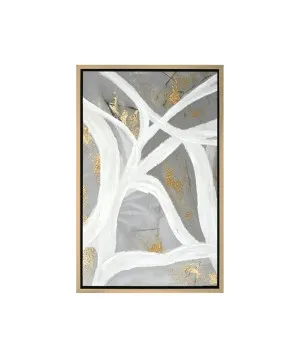 White Veins on Gray I Wall Art Canvas 85cm x 55cm by Luxe Mirrors, a Prints for sale on Style Sourcebook