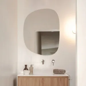 Sharia Frameless Pebble Mirror Cabinet 90cm x 70cm by Luxe Mirrors, a Vanity Mirrors for sale on Style Sourcebook