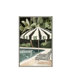 Poolside Serenity Wall Art Canvas 120cm x 80cm by Luxe Mirrors, a Prints for sale on Style Sourcebook