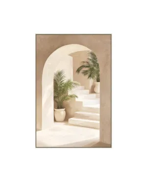 Oasis Stairway Wall Art Canvas 80cm x 120cm by Luxe Mirrors, a Prints for sale on Style Sourcebook