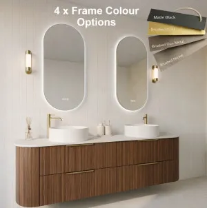 Brushed Nickel, 1200mm x 550mm by Luxe Mirrors, a Vanity Mirrors for sale on Style Sourcebook