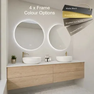 Brushed Gold, 600mm by Luxe Mirrors, a Vanity Mirrors for sale on Style Sourcebook