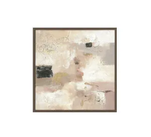 Hand-Painted Blush Horizon Wall Art Canvas 100cm x 100cm by Luxe Mirrors, a Prints for sale on Style Sourcebook