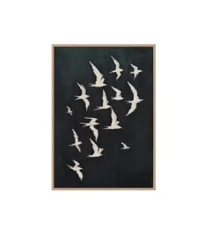 Hand-Painted Silence in Flight Wall Art Canvas 70cm x 100cm by Luxe Mirrors, a Prints for sale on Style Sourcebook