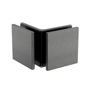 Boston Glass to Glass 90 Degree Bracket Brushed Gun Metal by Estelle, a Shower Hinges for sale on Style Sourcebook