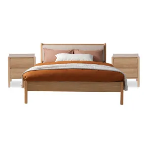 Blair Natural Three Piece Bedroom Set - Mocka by Mocka., a Beds & Bed Frames for sale on Style Sourcebook