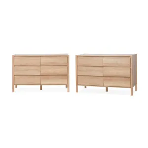 Blair Six Drawer Bundle - Natural - Mocka by Mocka., a Dressers & Chests of Drawers for sale on Style Sourcebook