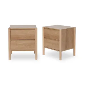 Blair Bedside Table - Natural Set of Two Bundle - Mocka by Mocka., a Side Table for sale on Style Sourcebook