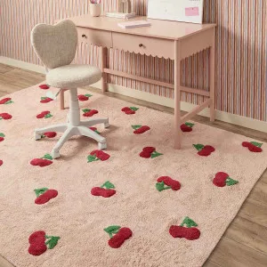 Addy Rectangle Cherry Rug - Pink - Mocka by Mocka., a Contemporary Rugs for sale on Style Sourcebook