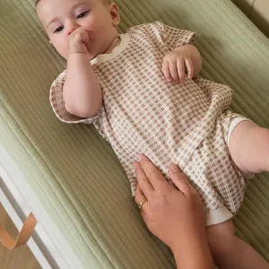 Mocka Cotton Change Mat Cover - Pistachio by Mocka., a Changing Tables for sale on Style Sourcebook