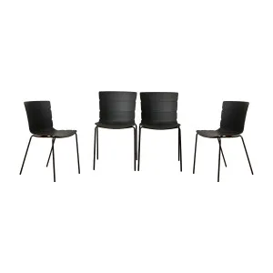 Ravello Outdoor Dining Chair - Black Set of Four Bundle - Mocka by Mocka., a Outdoor Chairs for sale on Style Sourcebook