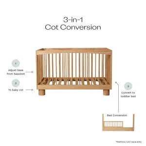 Addison Natural 3-in-1 Cot Conversion Bundle - Mocka by Mocka., a Cots & Bassinets for sale on Style Sourcebook