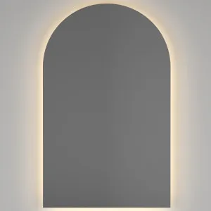 Thermogroup Ablaze 500x800x45 47W Backlit Arch Bathroom Mirror with Demister - Warm Light AS500W by Thermogroup, a Mirrors for sale on Style Sourcebook