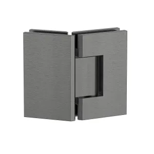 Industry 135 Degree Glass to Glass with Adjustable Angle Brushed Gun Metal by Estelle, a Shower Hinges for sale on Style Sourcebook