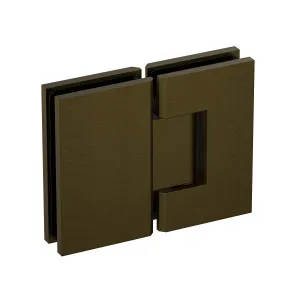Industry Glass to Glass 180 Degree Hinge Antique Brass by Estelle, a Shower Hinges for sale on Style Sourcebook