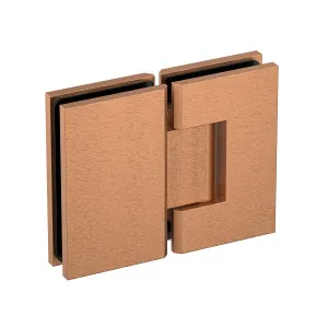 Industry Glass to Glass 180 Degree Hinge Brushed Rose Gold by Estelle, a Shower Hinges for sale on Style Sourcebook