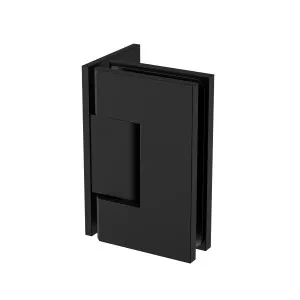 Industry Wall to Glass 90 Degree Hinge with L Type Mounting Plate - Matte Black by Estelle, a Shower Hinges for sale on Style Sourcebook