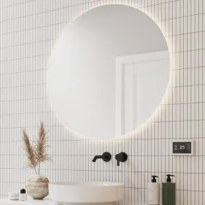 Thermogroup Ablaze 600 37W Backlit Round Bathroom Mirror with Demister - Cool Light RS600C by Thermogroup, a Mirrors for sale on Style Sourcebook