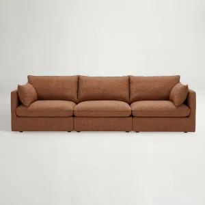 Loft Mini 3 Seat Sofa, Luxe Rust, by Lounge Lovers by Lounge Lovers, a Sofas for sale on Style Sourcebook