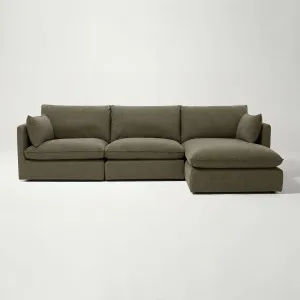 Loft Mini Right Chaise Sofa, Luxe Green, by Lounge Lovers by Lounge Lovers, a Sofas for sale on Style Sourcebook