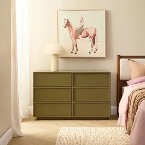 Osaka Six Drawer - Olive - Mocka by Mocka., a Dressers & Chests of Drawers for sale on Style Sourcebook