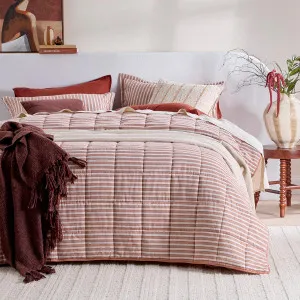 Habitat Austin Stripe Comforter Set Caramel by Habitat, a Quilts & Bedspreads for sale on Style Sourcebook
