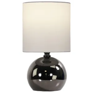 Oriel Lighting Lotti Compact On/Off Touch Table Lamp - Gunmetal by Oriel Lighting, a Lighting for sale on Style Sourcebook