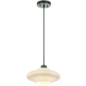 Hornby Opal Glass Sculptural Pendant - Black by Lighting Inspirations, a Lighting for sale on Style Sourcebook