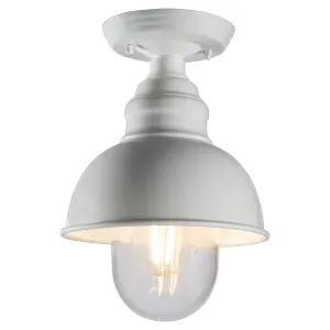 Parkway Small Classic Dome Outdoor Under Eave - White by Lighting Inspirations, a Lighting for sale on Style Sourcebook