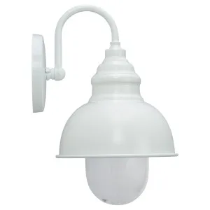 Parkway Small Classic Dome Outdoor Wall Light - White by Lighting Inspirations, a Wall Lighting for sale on Style Sourcebook